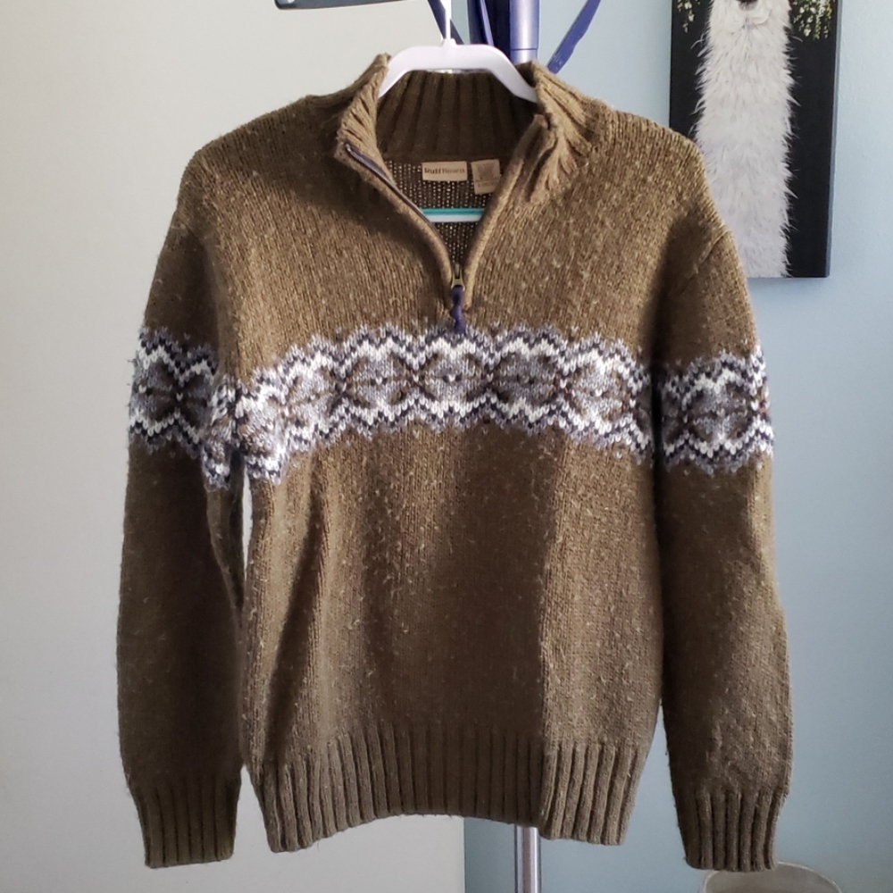 Women's olive sweater
